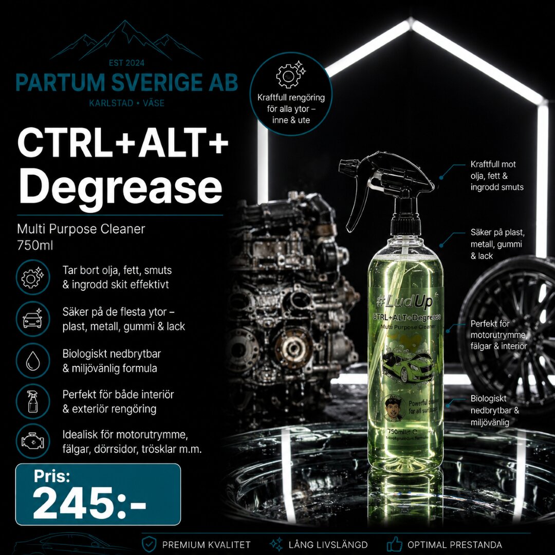 CTRL + ALT + Degrease CTRL + ALT + Degrease